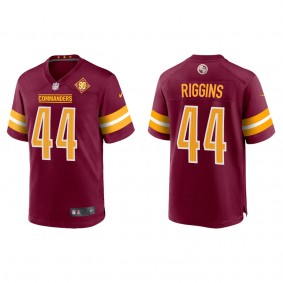 John Riggins Commanders Burgundy 90th Anniversary Game Jersey