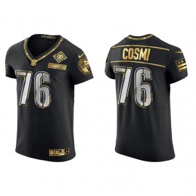 Samuel Cosmi Commanders Black Gold 90th Anniversary Elite Jersey