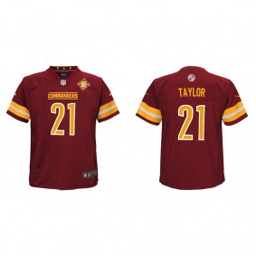 Sean Taylor Youth Commanders Burgundy 90th Anniversary Game Jersey