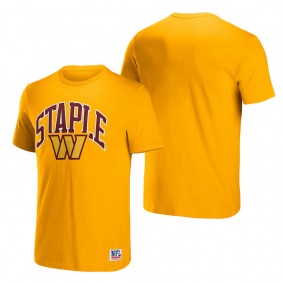 Men's Washington Commanders NFL x Staple Gold Logo Lockup T-Shirt