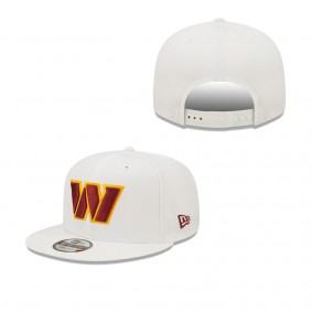 Men's Washington Commanders White Essential 9FIFTY Snapback Hat