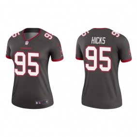 Women's Tampa Bay Buccaneers Akiem Hicks Pewter Legend Jersey