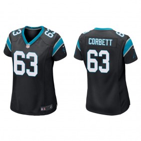 Women's Carolina Panthers Austin Corbett Black Game Jersey