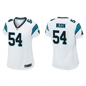 Women's Carolina Panthers Daviyon Nixon White Game Jersey