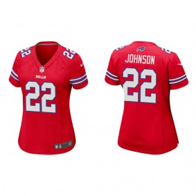 Women's Buffalo Bills Duke Johnson Red Game Jersey