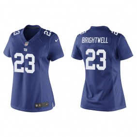 Women's New York Giants Gary Brightwell Royal Game Jersey