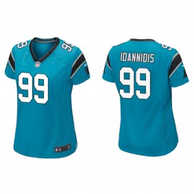 Women's Carolina Panthers Matt Ioannidis Blue Game Jersey