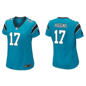 Women's Carolina Panthers Rashard Higgins Blue Game Jersey