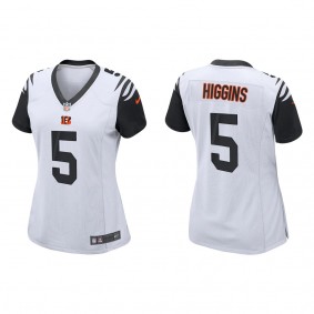 Women's Cincinnati Bengals Tee Higgins White Alternate Game Jersey