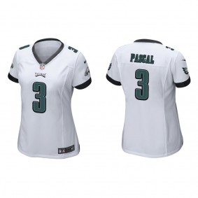 Women's Philadelphia Eagles Zach Pascal White Game Jersey