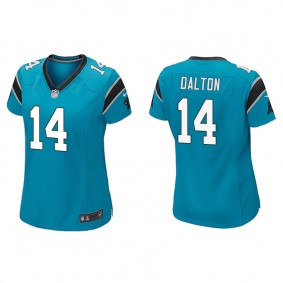 Women's Carolina Panthers Andy Dalton Blue Game Jersey