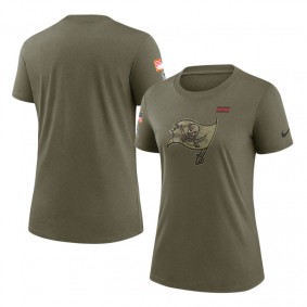 Women's Tampa Bay Buccaneers Olive 2021 Salute To Service T-Shirt