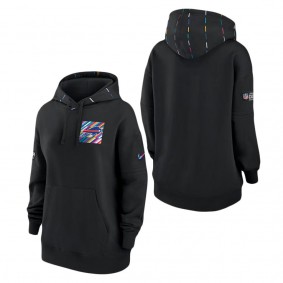 Women's Buffalo Bills Black 2023 Crucial Catch Club Pullover Hoodie