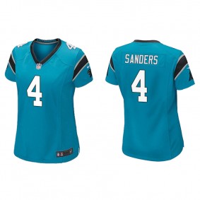 Women's Carolina Panthers Miles Sanders Blue Game Jersey