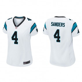 Women's Carolina Panthers Miles Sanders White Game Jersey