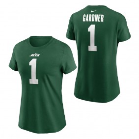 Women's New York Jets Ahmad Sauce Gardner Legacy Green Name & Number T-Shirt