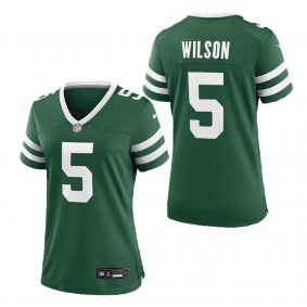 Women's New York Jets Garrett Wilson Legacy Green Game Jersey