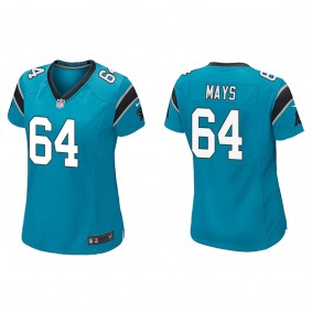 Women's Carolina Panthers Cade Mays Blue Game Jersey