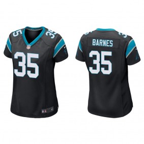 Women's Carolina Panthers Kalon Barnes Black Game Jersey