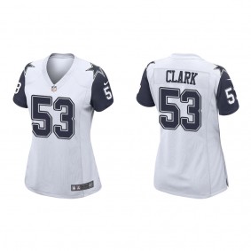 Women's Dallas Cowboys Damone Clark White Alternate Game Jersey