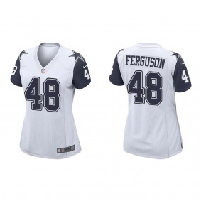 Women's Dallas Cowboys Jake Ferguson White Alternate Game Jersey