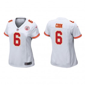 Women's Kansas City Chiefs Bryan Cook White Game Jersey