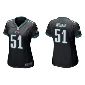 Women's Philadelphia Eagles Cam Jurgens Black Game Jersey