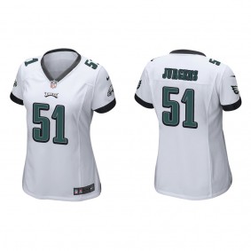 Women's Philadelphia Eagles Cam Jurgens White Game Jersey