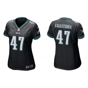 Women's Philadelphia Eagles Grant Calcaterra Black Game Jersey