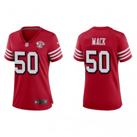 Women's San Francisco 49ers Alex Mack Scarlet 75th Anniversary Game Jersey