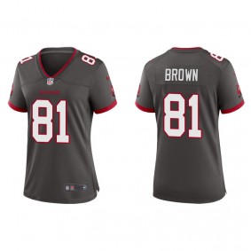 Women's Tampa Bay Buccaneers Antonio Brown Pewter Alternate Game Jersey