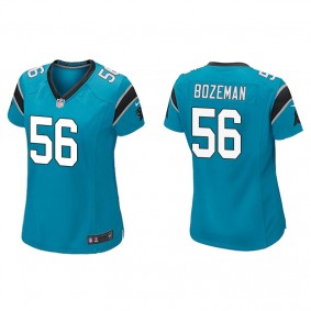 Women's Carolina Panthers Bradley Bozeman Blue Game Jersey