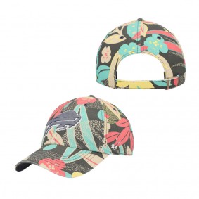 Women's Buffalo Bills Charcoal Plumeria Clean Up Adjustable Hat