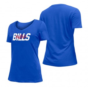 Women's Buffalo Bills New Era Royal 2022 NFL Draft V-Neck T-Shirt