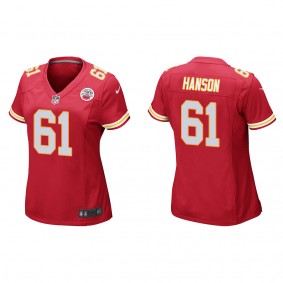 Women's C.J. Hanson Kansas City Chiefs Red Game Jersey