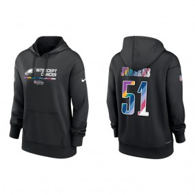 Women's Cam Jurgens Philadelphia Eagles Black 2022 NFL Crucial Catch Therma Performance Pullover Hoodie