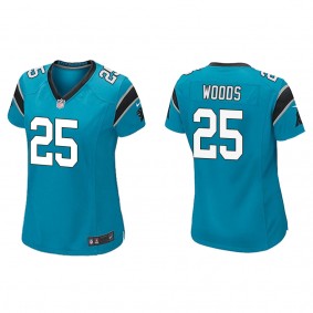 Women's Carolina Panthers Xavier Woods Blue Game Jersey