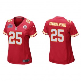 Women's Clyde Edwards-Helaire Kansas City Chiefs Red Super Bowl LVIII Game Jersey