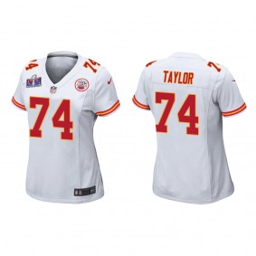 Women's Jawaan Taylor Women Kansas City Chiefs White Super Bowl LVIII Game Jersey