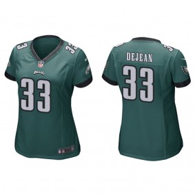 Women's Cooper DeJean Philadelphia Eagles Green Game Jersey