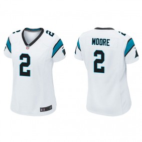 Women's Carolina Panthers D.J. Moore White Game Jersey