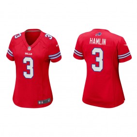 Women's Buffalo Bills Damar Hamlin Red Game Jersey