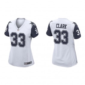 Women's Dallas Cowboys Damone Clark White Alternate Game Jersey