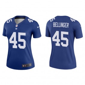 Women's New York Giants Daniel Bellinger Royal 2022 NFL Draft Legend Jersey