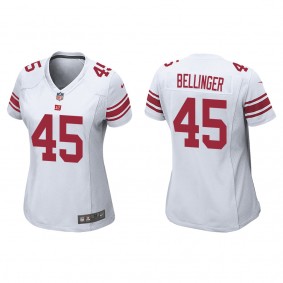 Women's New York Giants Daniel Bellinger White 2022 NFL Draft Game Jersey