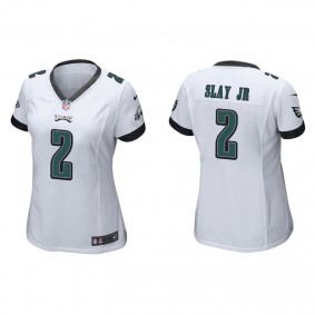 Women's Philadelphia Eagles Darius Slay Jr White Game Jersey