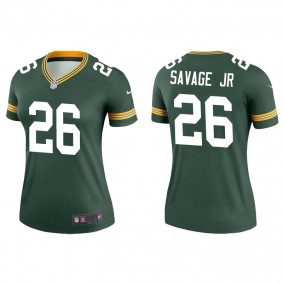 Women's Green Bay Packers Darnell Savage Jr. Green Legend Jersey