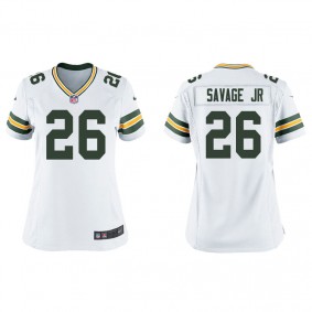 Women's Green Bay Packers Darnell Savage Jr. White Game Jersey
