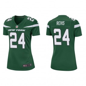 Women's New York Jets Darrelle Revis Green Game Jersey