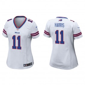 Women's Deonte Harris Buffalo Bills White Game Jersey